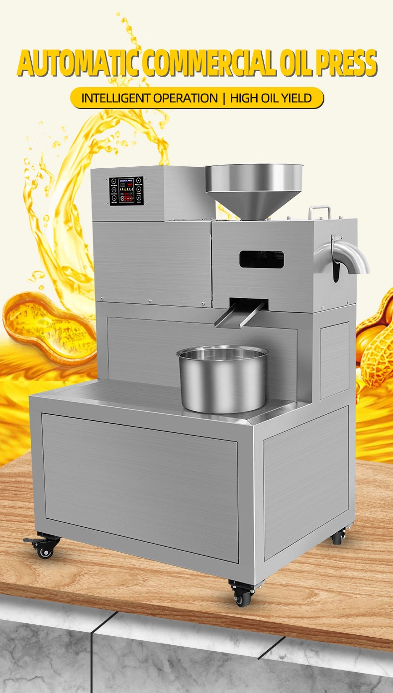 Coconut Palm Sunflower Soybean Oil Pressing Production Machine Oil Presser Peanut Oil Press Machine for Factory