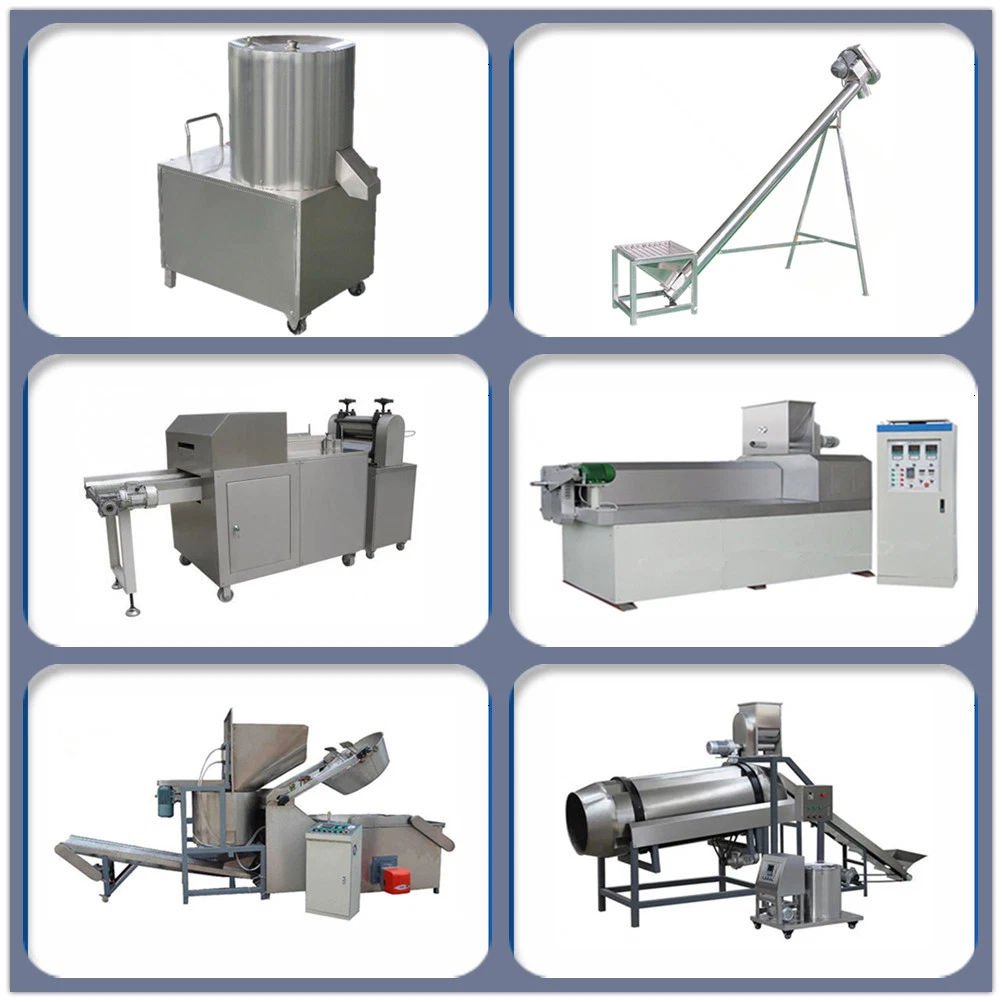 Automatic Extruded Fried Snack Food Wheat Flour Bugles Chips Making Machine Bugles Production Line Food Processing Machinery Tortilla Chips Making Machine